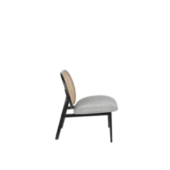 Lounge stoel spike naturel/grijs