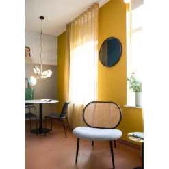 Lounge stoel spike naturel/grijs