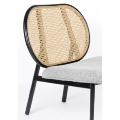 Lounge stoel spike naturel/grijs