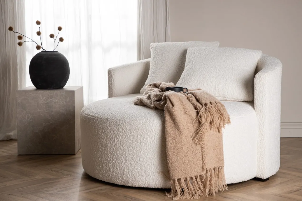 Loveseat Kathleen teddy Wit