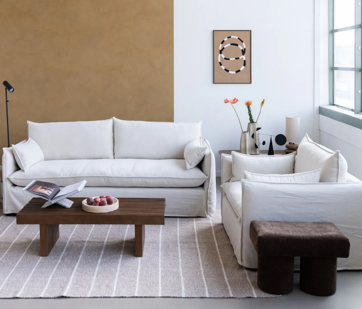 Loveseat Mare shadow pearl