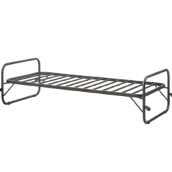 Lucy eenpersoons onderschuifbed metaal zwart 90x200 cm