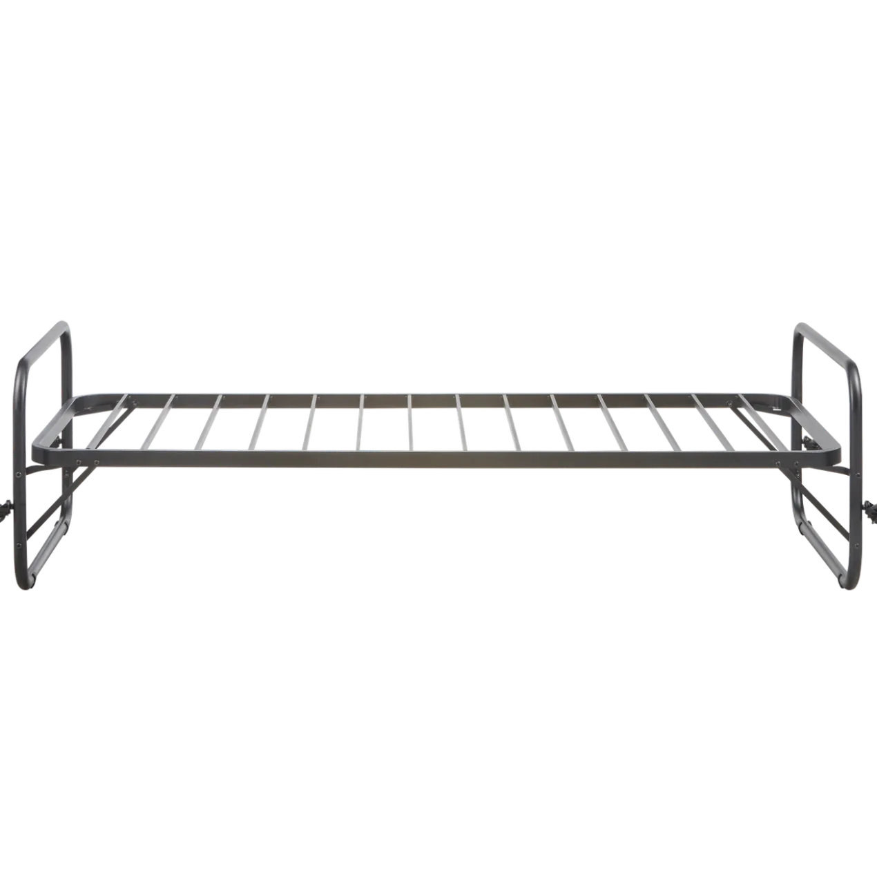 Lucy eenpersoons onderschuifbed metaal zwart 90x200 cm