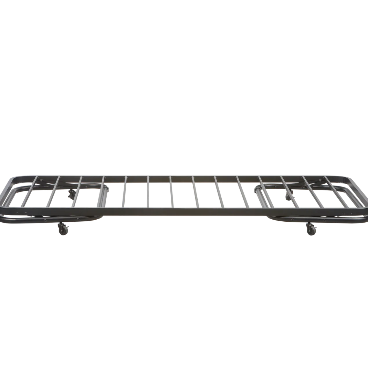 Lucy eenpersoons onderschuifbed metaal zwart 90x200 cm