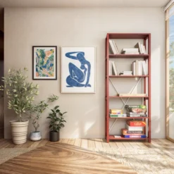 Lundia boekenkast - Bordeaux red #1