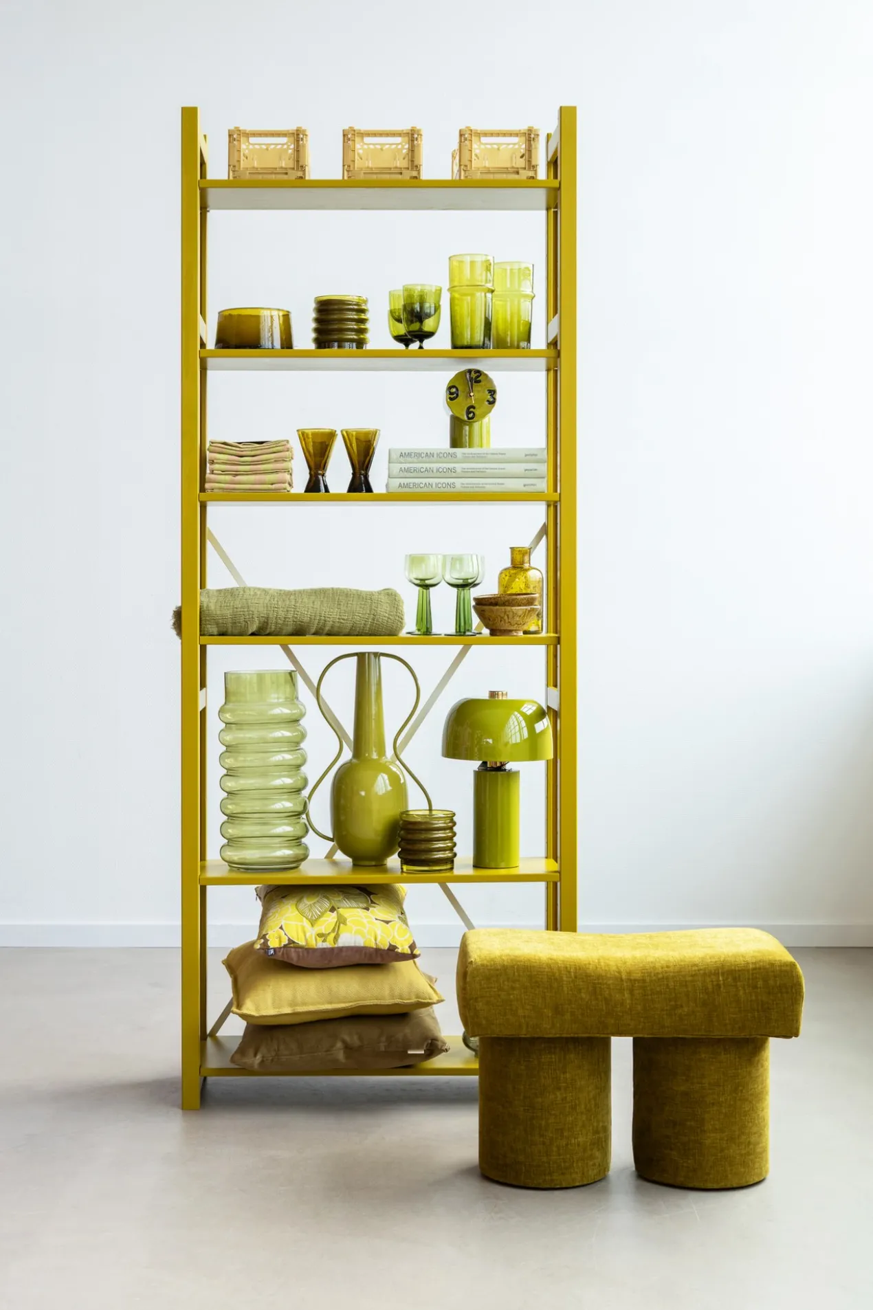 Lundia boekenkast - Mustard green #1