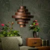 LUXA HANGLAMP 7-RINGS WALNOOT
