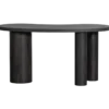 Maan organisch sidetable/bureau mdf donkerbruin