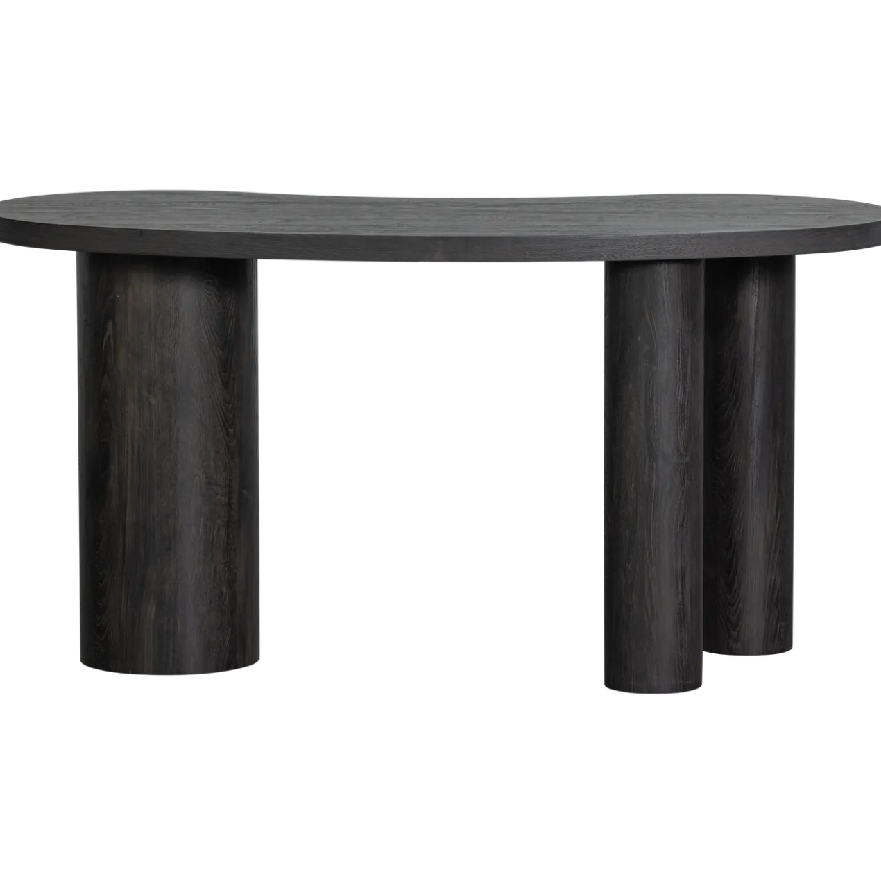 Maan organisch sidetable/bureau mdf donkerbruin