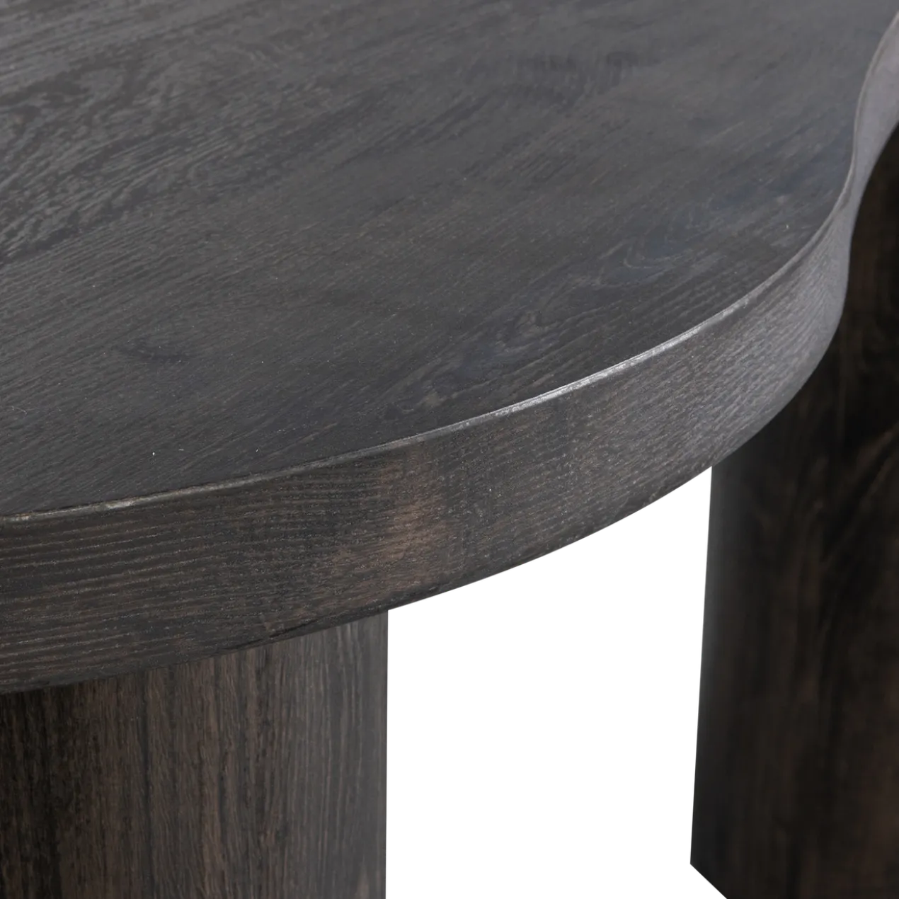 Maan organisch sidetable/bureau mdf donkerbruin