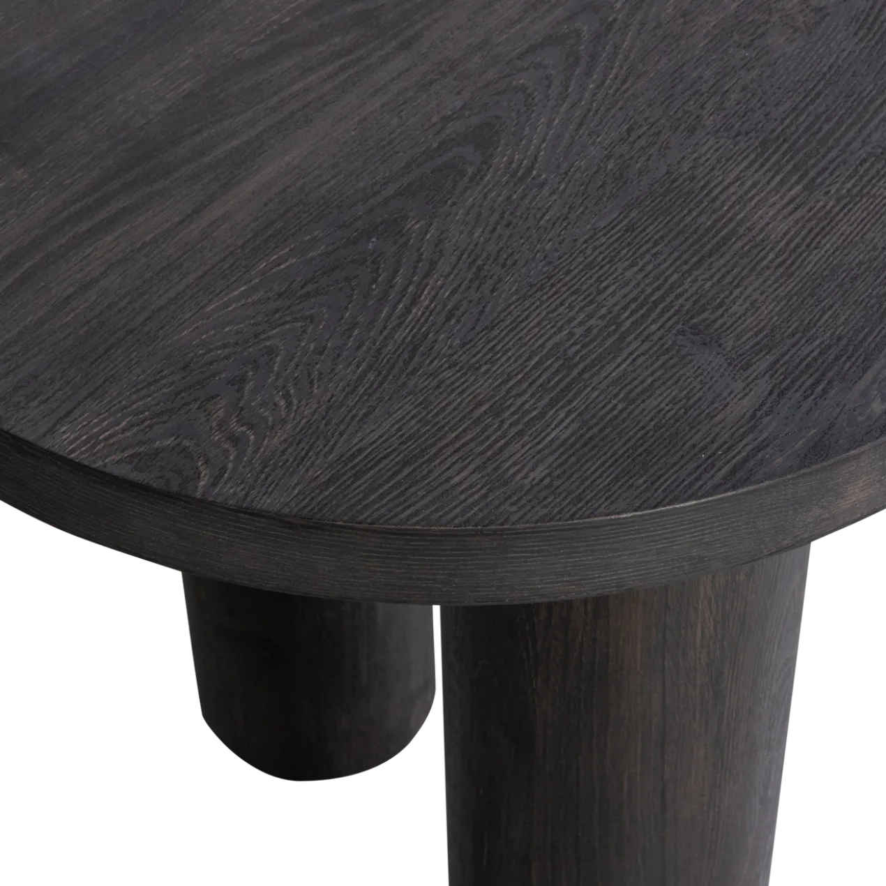 Maan organisch sidetable/bureau mdf donkerbruin