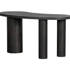 Maan organisch sidetable/bureau mdf donkerbruin