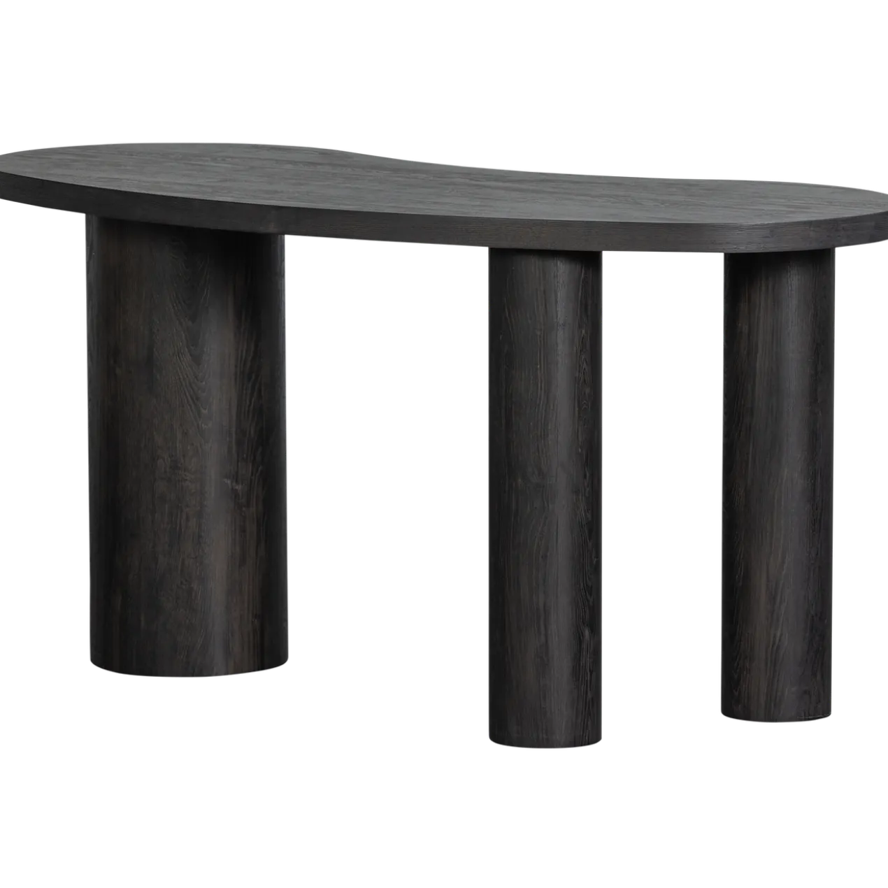 Maan organisch sidetable/bureau mdf donkerbruin
