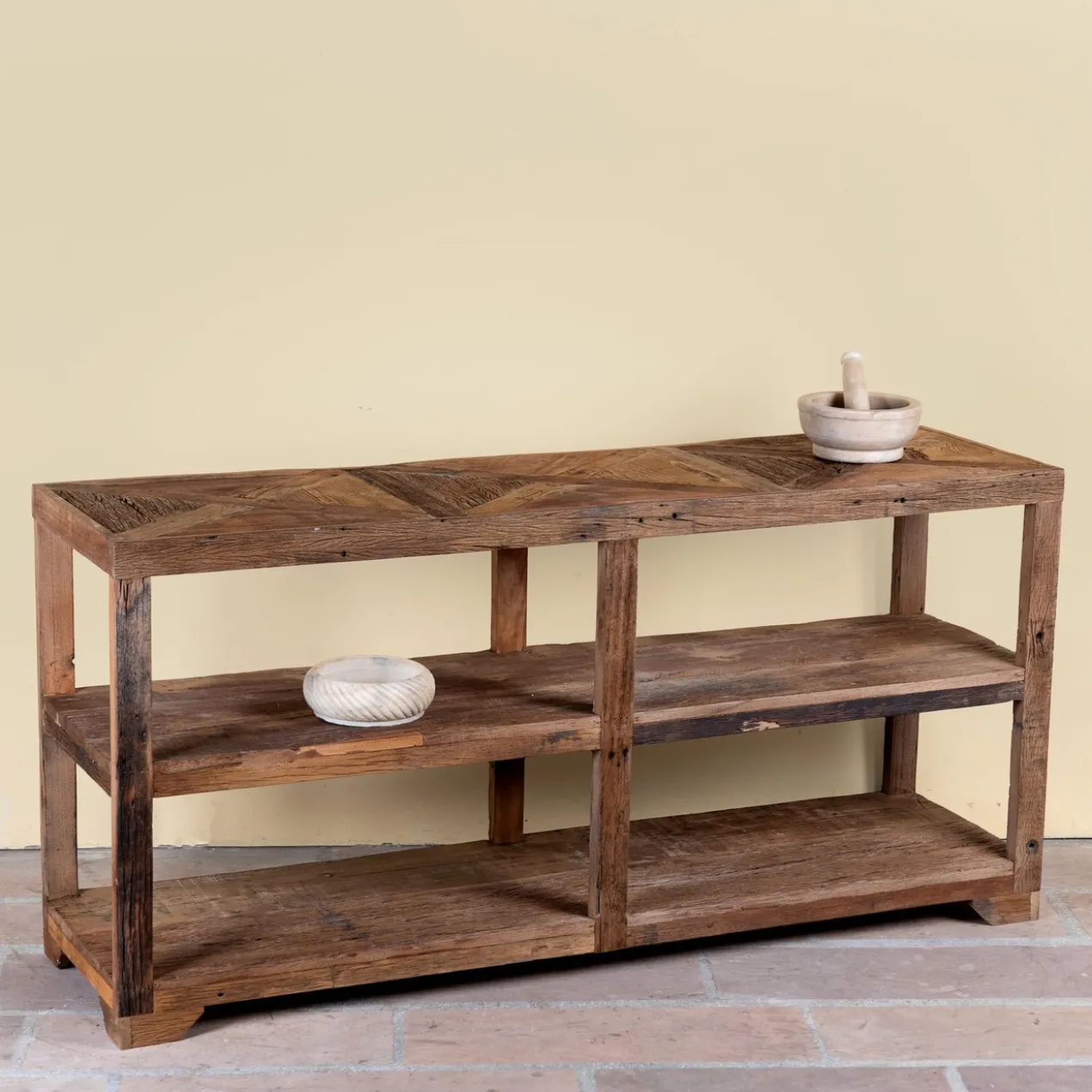 Madan - Rustiek Oud Houten Rek van Driftwood