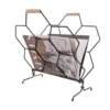 Magazine rack Honeycomb matt black