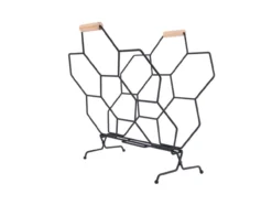 Magazine rack Honeycomb matt black