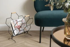 Magazine rack Honeycomb matt black
