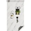 Magneetbehang luxe interieurdessin marmer wit 50x250
