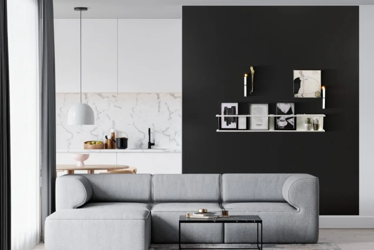 Magneetbehang luxe krijtbord zwart 50x250 cm