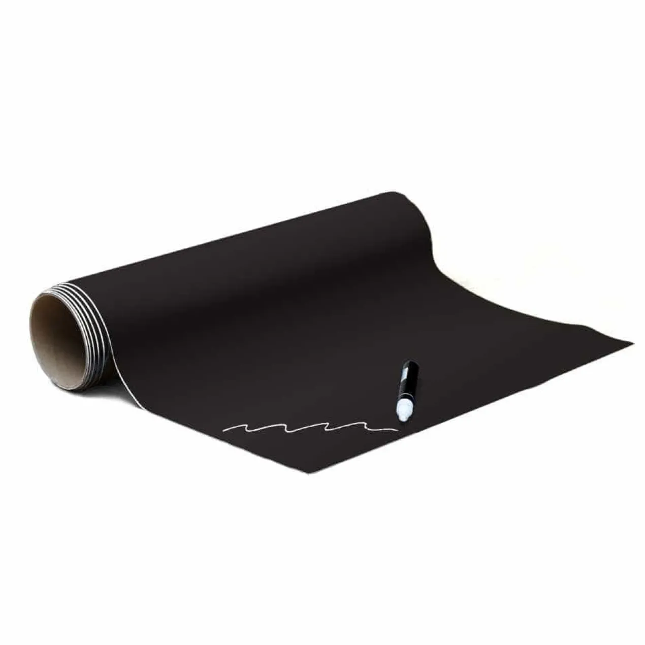 Magneetbehang luxe krijtbord zwart 50x250 cm