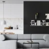 Magneetbehang luxe krijtbord zwart 100x250 cm