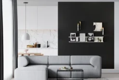 Magneetbehang luxe krijtbord zwart 100x250 cm