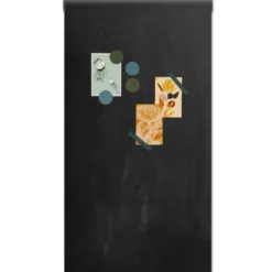 Magneetbehang mat krijtbord oudzwart 50x250 cm