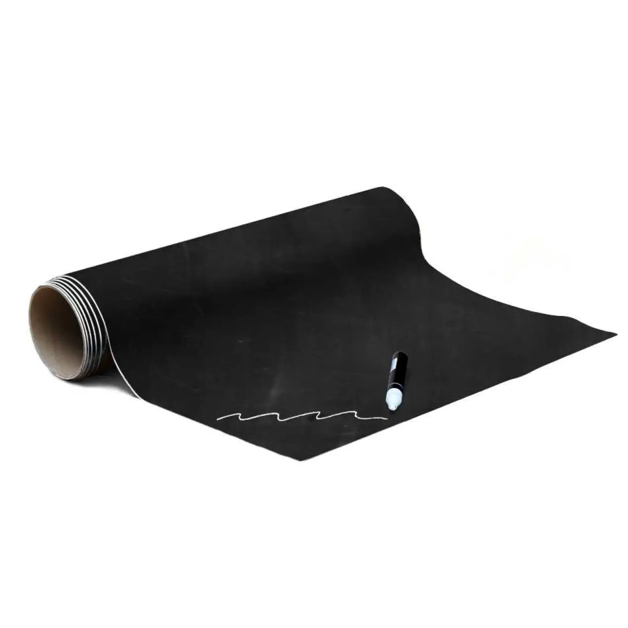 Magneetbehang mat krijtbord oudzwart 50x250 cm
