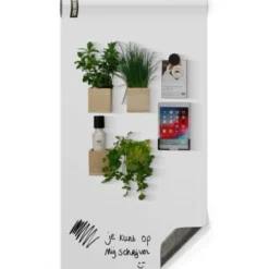 Magneetbehang mat krijtbord wit 100x250