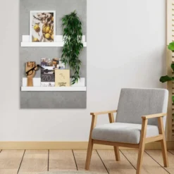 Magneetbord dessin – beton grijs 60x140 cm