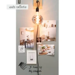 Magneetbord mat – krijtbord groengrijs 60x100 cm