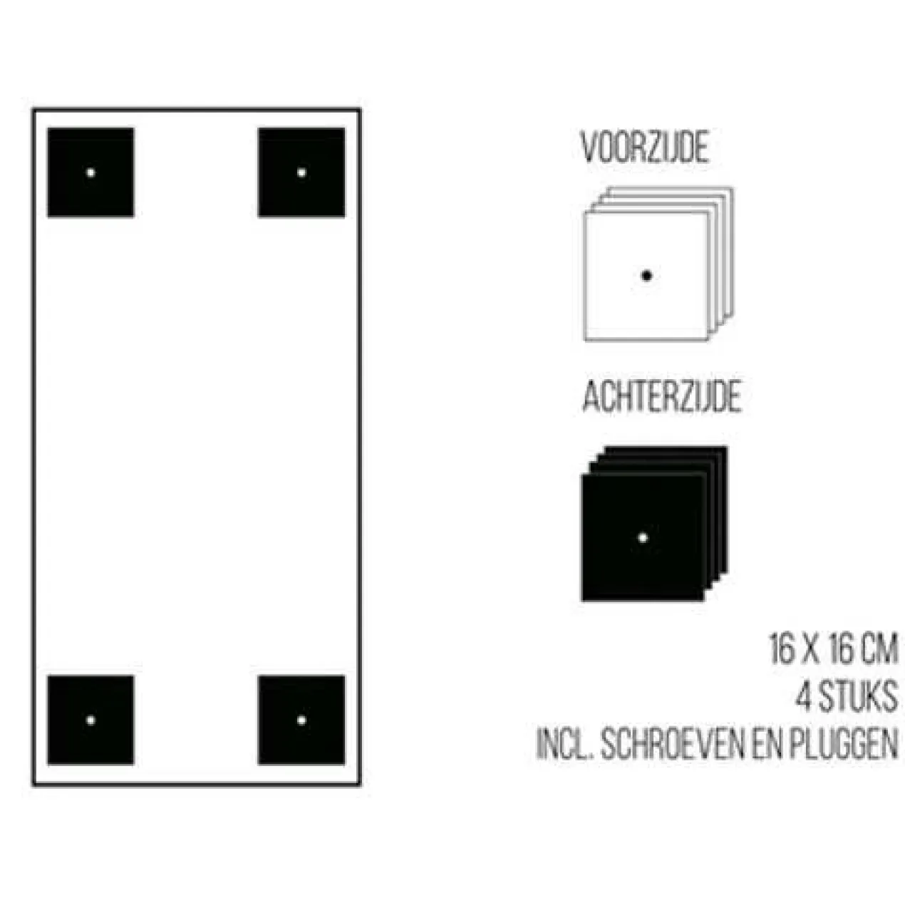 Magneetbord mat – krijtbord groengrijs 60x100 cm