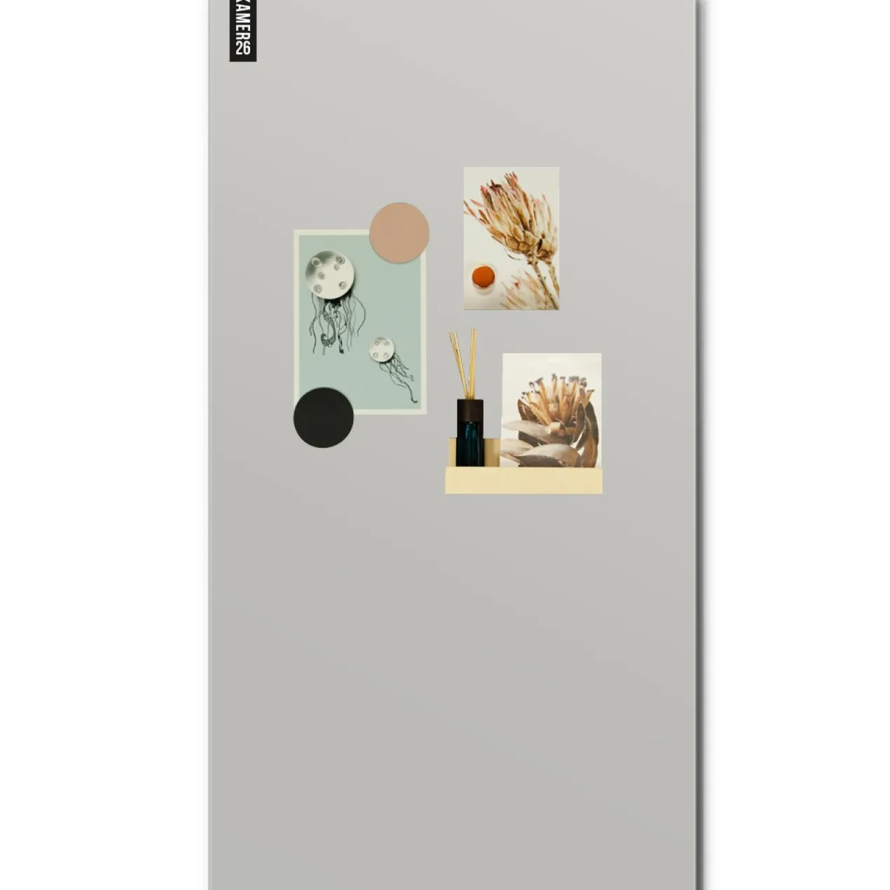 Magneetbord mat – krijtbord groengrijs 60x100 cm