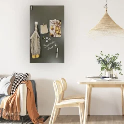 Magneetbord mat – krijtbord olijfgroen 60x100 cm