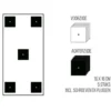 Magneetbord mat – krijtbord oudzwart 60x140 cm