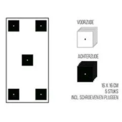 Magneetbord mat - krijtbord wit 60x140 cm