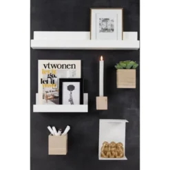 Magnetische boekenplank medium wit