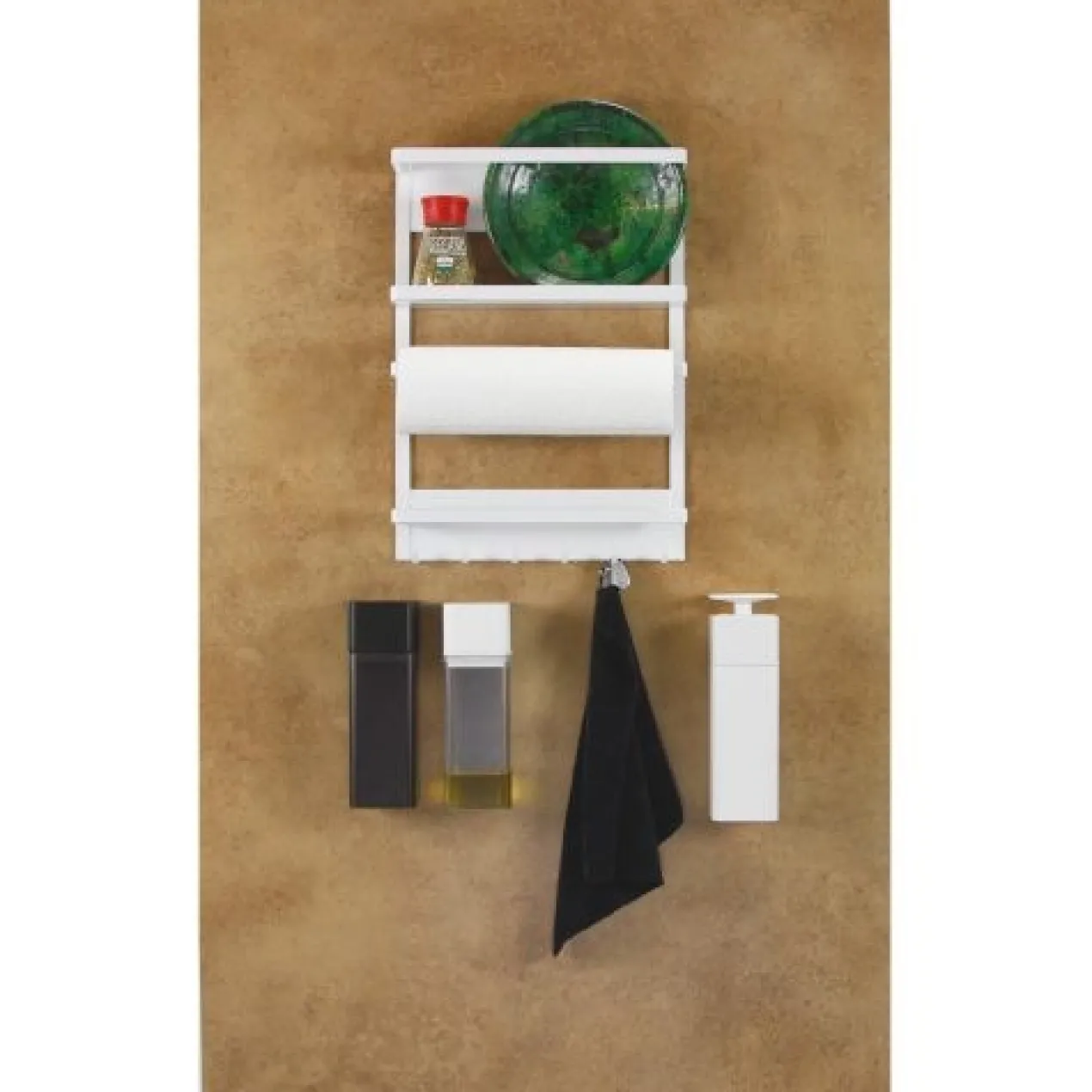 Magnetische olie/azijnhouder zwart