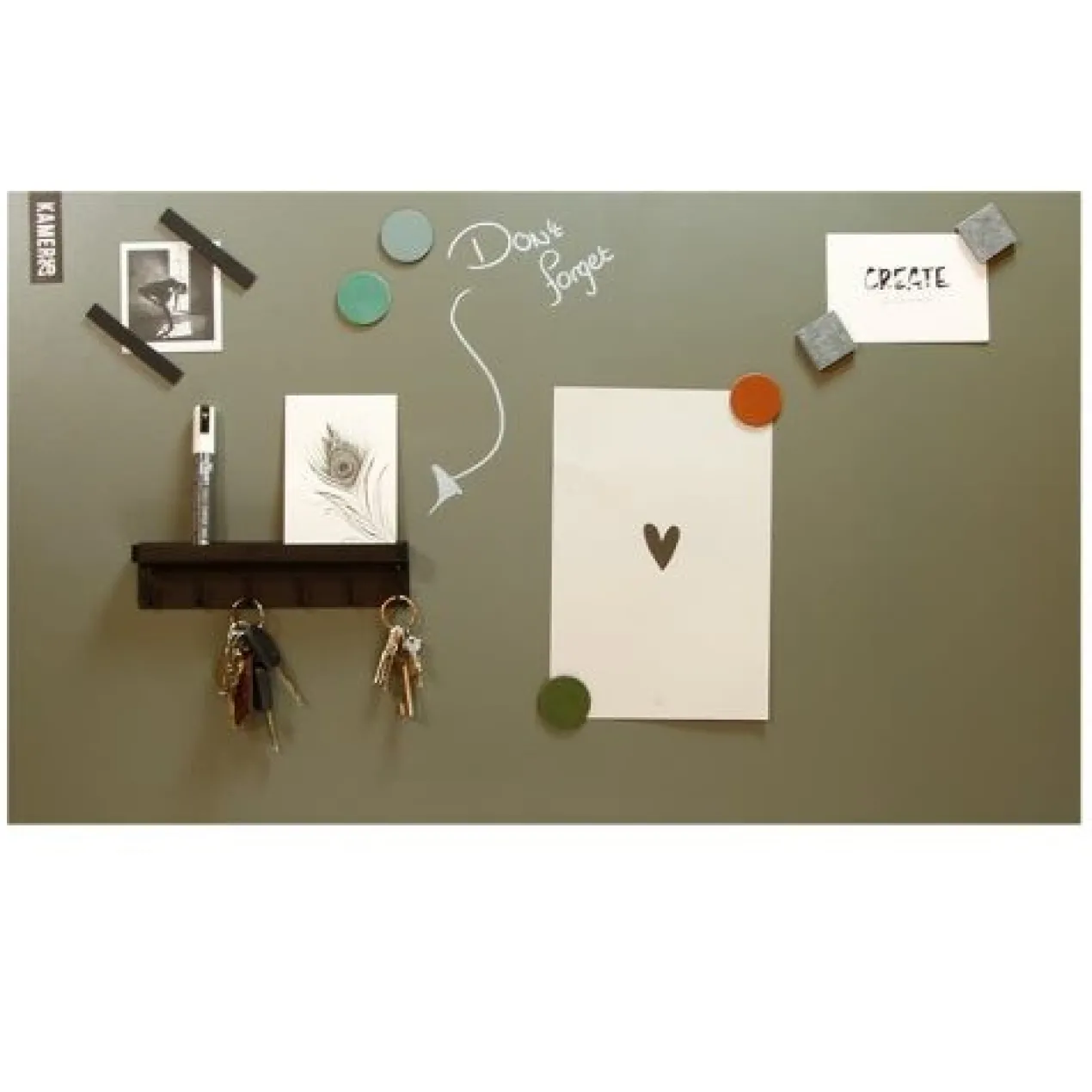 Magnetische sleutelhouder metaal Magnetische sleutelhouder zwart