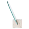 Make-up spiegel Rixt met travertijn standaard Beige