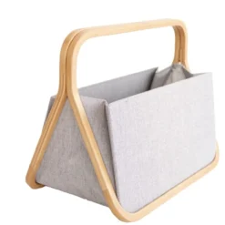 Mand bamboe recycled textiel