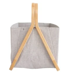 Mand bamboe recycled textiel