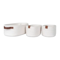 Mand Jalesa - set van 3 Wit