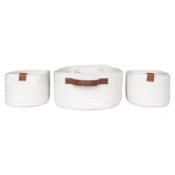 Mand Jalesa - set van 3 Wit