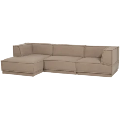 Manu chaise longue bank links teddy taupe [fsc]