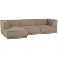 Manu chaise longue bank links teddy taupe [fsc]