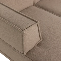Manu chaise longue bank links teddy taupe [fsc]