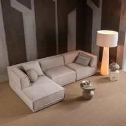 Manu chaise longue bank links grove chenille naturel [fsc]