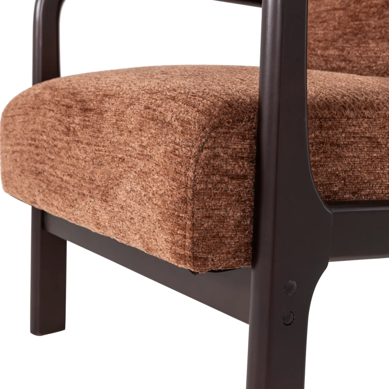 Mark fauteuil chenille bruin