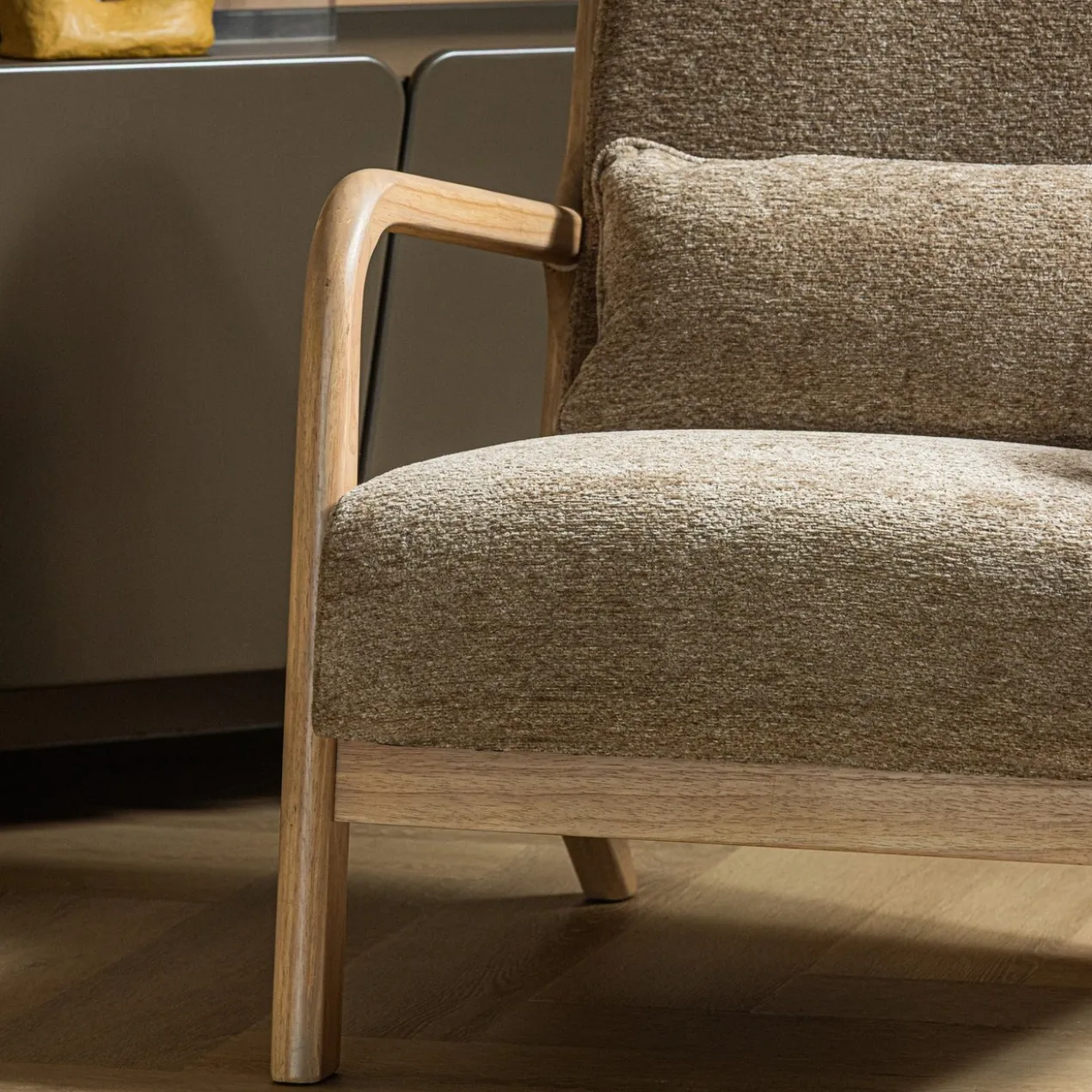 Mark fauteuil chenille zand